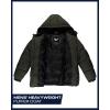 imageReebok Mens Winter Jacket  Heavyweight Insulated Mens Winter Coat  Wind Water Resistant Quilted Puffer Jackets for MenOlive