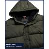 imageReebok Mens Winter Jacket  Heavyweight Insulated Mens Winter Coat  Wind Water Resistant Quilted Puffer Jackets for MenOlive