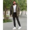 imageReebok Mens Winter Jacket  Heavyweight Insulated Mens Winter Coat  Wind Water Resistant Quilted Puffer Jackets for MenOlive