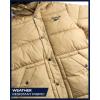 imageReebok Mens Winter Jacket  Heavyweight Insulated Mens Winter Coat  Wind Water Resistant Quilted Puffer Jackets for MenSand