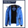 imageReebok Mens Winter Jacket  Thick Heavyweight Ski Winter Coat  Warm Insulated Quilted Hooded Puffer Coat for MenBatik Blue