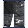 imageReebok Mens Winter Jacket  Thick Heavyweight Ski Winter Coat  Warm Insulated Quilted Hooded Puffer Coat for MenBlack