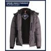 imageReebok Mens Winter Jacket  Thick Heavyweight Ski Winter Coat  Warm Insulated Quilted Hooded Puffer Coat for MenCharcoal
