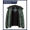 imageReebok Mens Winter Jacket  Thick Heavyweight Ski Winter Coat  Warm Insulated Quilted Hooded Puffer Coat for MenOlive