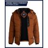 imageReebok Mens Winter Jacket  Thick Heavyweight Ski Winter Coat  Warm Insulated Quilted Hooded Puffer Coat for MenTimber