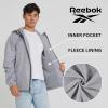 imageReebok Rain Jacket Men with Hood Windbreaker Men Lightweight Waterproof JacketGrey