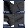 imageReebok Softshell Mens Winter Jacket  2 in 1 System Hooded Windbreaker Softshell Jacket Removable Puffer Winter Coats for MenCharcoal Grey