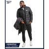 imageReebok Softshell Mens Winter Jacket  2 in 1 System Hooded Windbreaker Softshell Jacket Removable Puffer Winter Coats for MenCharcoal Grey