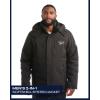imageReebok Softshell Mens Winter Jacket  2 in 1 System Hooded Windbreaker Softshell Jacket Removable Puffer Winter Coats for MenJet Black
