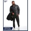 imageReebok Softshell Mens Winter Jacket  2 in 1 System Hooded Windbreaker Softshell Jacket Removable Puffer Winter Coats for MenJet Black