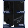 imageReebok Softshell Mens Winter Jacket  2 in 1 System Hooded Windbreaker Softshell Jacket Removable Puffer Winter Coats for MenJet Black