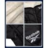 imageReebok Womens Winter Jacket  Sherpa Fleece Lined Reversible Insulated Puffer Parka Winter Coats for Women with Faux Fur HoodBlack Ink