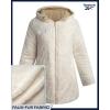 imageReebok Womens Winter Jacket  Sherpa Fleece Lined Reversible Insulated Puffer Parka Winter Coats for Women with Faux Fur HoodChampagne