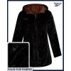 imageReebok Womens Winter Jacket  Sherpa Fleece Lined Reversible Insulated Puffer Parka Winter Coats for Women with Faux Fur HoodCognac