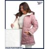 imageReebok Womens Winter Jacket  Sherpa Fleece Lined Reversible Insulated Puffer Parka Winter Coats for Women with Faux Fur HoodDusty Rose
