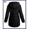 imageReebok Womens Winter Jacket  Sherpa Fleece Lined Reversible Insulated Puffer Parka Winter Coats for Women with Faux Fur HoodEbony