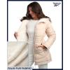 imageReebok Womens Winter Jacket  Sherpa Fleece Lined Reversible Insulated Puffer Parka Winter Coats for Women with Faux Fur HoodOatmeal