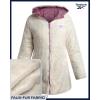 imageReebok Womens Winter Jacket  Sherpa Fleece Lined Reversible Insulated Puffer Parka Winter Coats for Women with Faux Fur HoodOrchid Pink