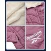 imageReebok Womens Winter Jacket  Sherpa Fleece Lined Reversible Insulated Puffer Parka Winter Coats for Women with Faux Fur HoodOrchid Pink