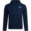 imageReebok Mens Jackets  Lighweight Polar Fleece Jacket Zip Up Winter Jackets for Men with Pockets Outerwear CoatsVector Navy Blue
