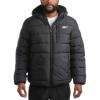 imageReebok Mens Winter Jacket  Heavyweight Sherpa Lined Puffer Parka Mens Winter Coat  Insulated Quilted Ski Jacket for MenJet Black