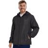 imageReebok Rain Jacket Men with Hood Windbreaker Men Lightweight Waterproof JacketBlack