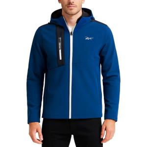 imageReebok Mens Jacket  Water Resistant Zip Up Sherpa Fleece Lined Softshell Mens Lightweight Jacket  Winter Jackets for MenBatik Blue
