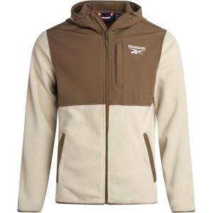 imageReebok Mens Jackets  Lighweight Polar Fleece Jacket Zip Up Winter Jackets for Men with Pockets Outerwear CoatsStucco