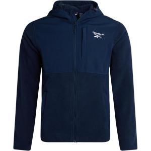 imageReebok Mens Jackets  Lighweight Polar Fleece Jacket Zip Up Winter Jackets for Men with Pockets Outerwear CoatsVector Navy Blue