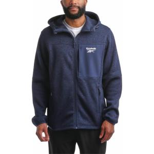imageReebok Mens Sweater Jacket  Fleece Lined Weather Resistant Insulated Outerwear  Cozy Sweater Jackets for Men SizesMXXLVector Navy