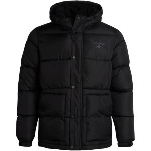 imageReebok Mens Winter Jacket  Heavyweight Insulated Mens Winter Coat  Wind Water Resistant Quilted Puffer Jackets for MenBlack