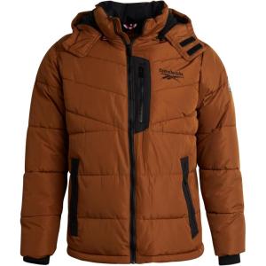 imageReebok Mens Winter Jacket  Thick Heavyweight Ski Winter Coat  Warm Insulated Quilted Hooded Puffer Coat for MenTimber