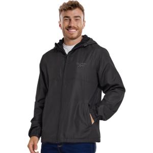 imageReebok Rain Jacket Men with Hood Windbreaker Men Lightweight Waterproof JacketBlack