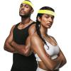 image1pc Unisex Athletic Sweatband  225in Thick Workout Headband wStay Dry Technology MoistureWicking FabricQuality Gym Hair Accessories for Active ComfortReebokyellow