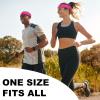 image1pc Unisex Athletic Sweatband  225in Thick Workout Headband wStay Dry Technology MoistureWicking FabricQuality Gym Hair Accessories for Active ComfortReebokpink