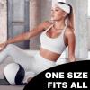 imageReebok 4pk Wide Knotted Headwrap  Secure Lightweight DamageFree Hold  Quality Gym Hair Accessories for Active Comfort
