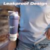 imageReebok Athletic Shaker  17oz Protein Bottle  Gym Running Hiking  BPA Free BlueBlue