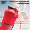imageReebok Athletic Shaker  17oz Protein Bottle  Gym Running Hiking  BPA Free BlueRed