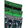 imageReebok Boys Boxer Briefs  3 Pack Performance Long Leg Boxer Briefs Boys Underwear with Support Pouch 6 Inseam 618Black PrintBlackGreen