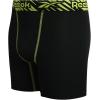 imageReebok Boys Boxer Briefs  3 Pack Performance Soft Stretch Breathable 5 Inseam Boxer Briefs Boys Underwear 618Black PrintNeon YellowBlack