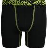 imageReebok Boys Boxer Briefs  3 Pack Performance Soft Stretch Breathable 5 Inseam Boxer Briefs Boys Underwear 618Black PrintNeon YellowBlack