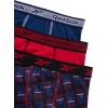imageReebok Boys Boxer Briefs  3 Pack Performance Soft Stretch Breathable 5 Inseam Boxer Briefs Boys Underwear 618Blue DepthsChinese RedBlack Print
