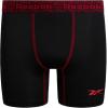 imageReebok Boys Boxer Briefs  3 Pack Performance Soft Stretch Breathable 5 Inseam Boxer Briefs Boys Underwear 618Classic Black With Contrast
