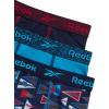 imageReebok Boys Boxer Briefs  3 Pack Performance Soft Stretch Breathable 5 Inseam Boxer Briefs Boys Underwear 618Maritime Blue PrintMaritime BlueAtomic Blue