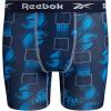 imageReebok Boys Boxer Briefs  3 Pack Performance Soft Stretch Breathable 5 Inseam Boxer Briefs Boys Underwear 618Maritime Blue PrintMaritime BlueStone Grey