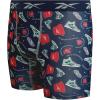 imageReebok Boys Boxer Briefs  4 Pack Performance Soft Stretch Breathable 5 Inseam Boxer Briefs Boys Underwear 618Maritime BlueLight Grey MelangeDark Sea