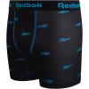 imageReebok Boys Boxer Briefs  4 Pack Soft Comfort Performance Stretch Breathable 5 Inseam Boxer Briefs Boys Underwear 618BlackBlack Print