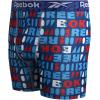 imageReebok Boys Boxer Briefs  4 Pack Soft Comfort Performance Stretch Breathable 5 Inseam Boxer Briefs Boys Underwear 618Blue PrinTgreyBlueMaritime Blue