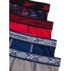 imageReebok Boys Boxer Briefs  4 Pack Soft Comfort Performance Stretch Breathable 5 Inseam Boxer Briefs Boys Underwear 618Light Grey MelangeBlue DepthsChinese RedPrint