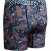 imageReebok Boys Boxer Briefs  4 Pack Soft Comfort Performance Stretch Breathable 5 Inseam Boxer Briefs Boys Underwear 618Maritime Blue PrintGrey RedMaritime Blue